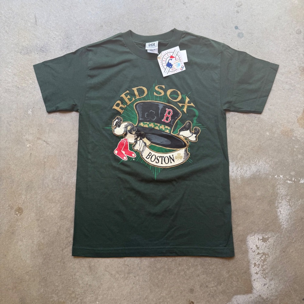 Vintage Lee Sport Boston Red Sox T Shirt Green NWT